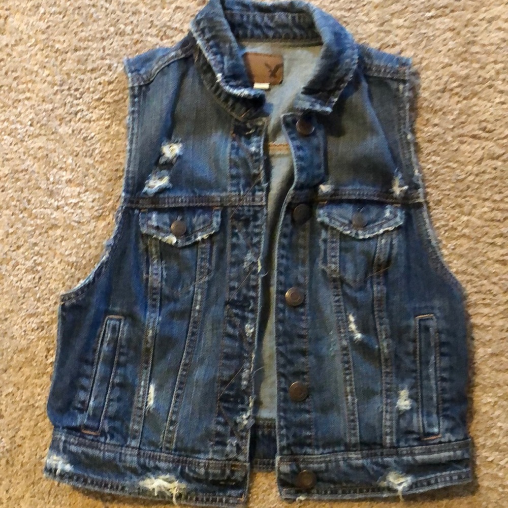 American Eagle Outfitters denim vest